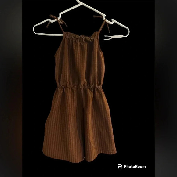 H&M Spaghetti Strap US size 5 romper in a camel color - Picture 2 of 3